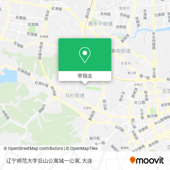 辽宁师范大学后山公寓城一公寓地图