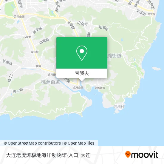 大连老虎滩极地海洋动物馆-入口地图
