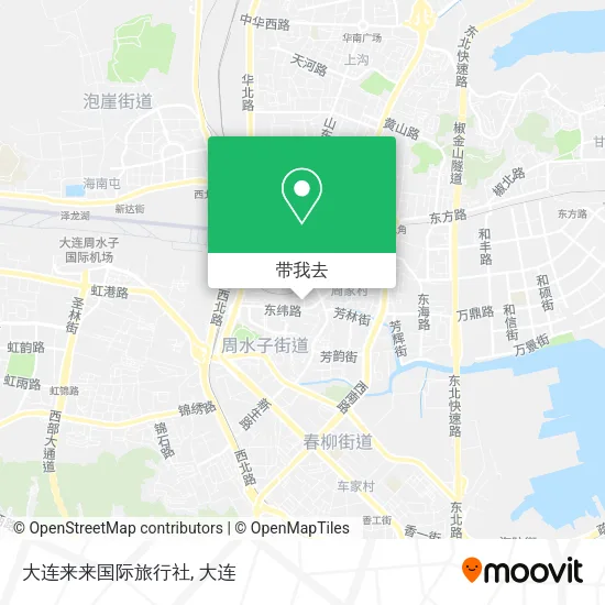 大连来来国际旅行社地图