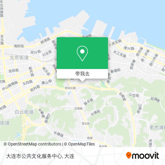 大连市公共文化服务中心地图