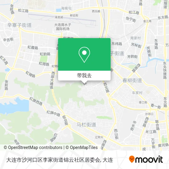 大连市沙河口区李家街道锦云社区居委会地图
