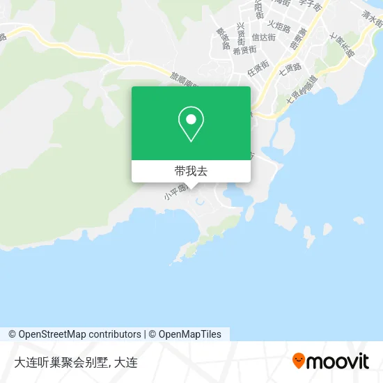 大连听巢聚会别墅地图