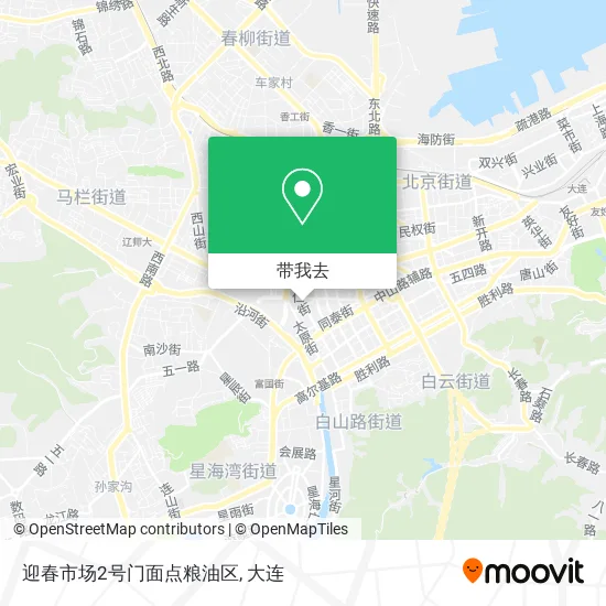迎春市场2号门面点粮油区地图