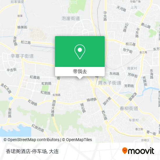 香珺阁酒店-停车场地图
