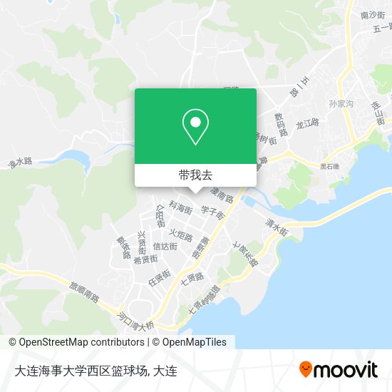大连海事大学西区篮球场地图