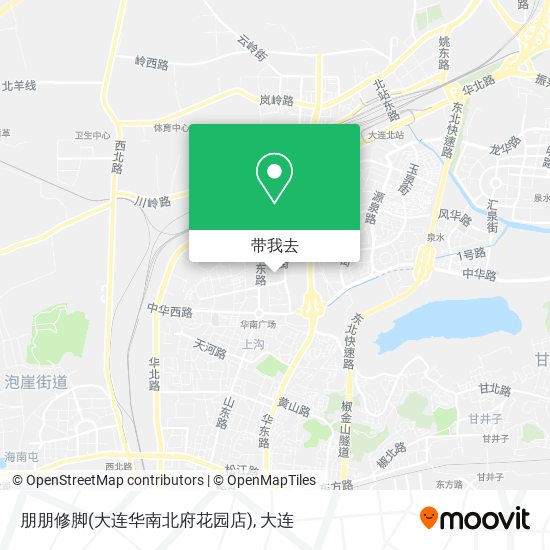朋朋修脚(大连华南北府花园店)地图