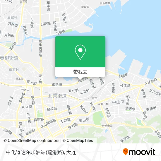 中化道达尔加油站(疏港路)地图