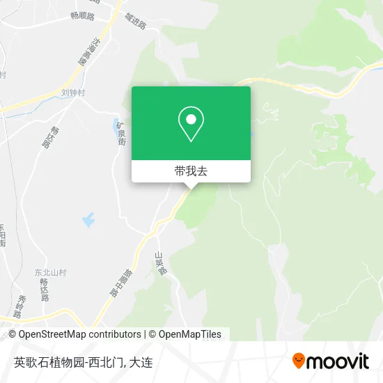 英歌石植物园-西北门地图