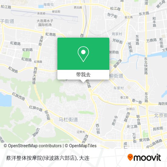 蔡洋整体按摩院(绿波路六部店)地图