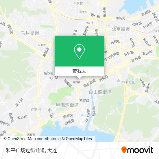 和平广场过街通道地图