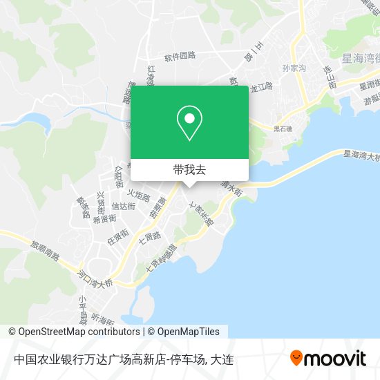 中国农业银行万达广场高新店-停车场地图