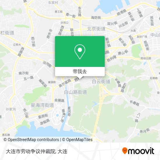 大连市劳动争议仲裁院地图