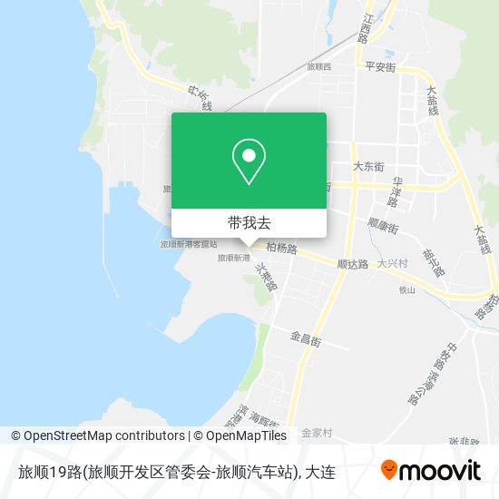 旅顺19路(旅顺开发区管委会-旅顺汽车站)地图