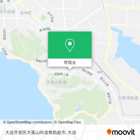 大连开发区大孤山街道救助超市地图