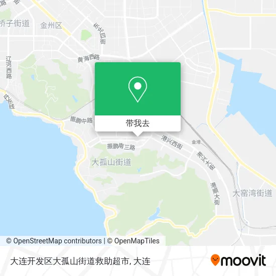 大连开发区大孤山街道救助超市地图