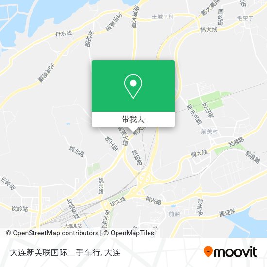 大连新美联国际二手车行地图