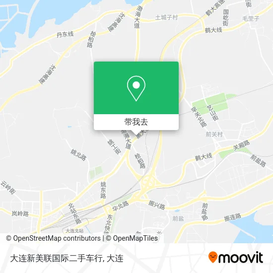 大连新美联国际二手车行地图