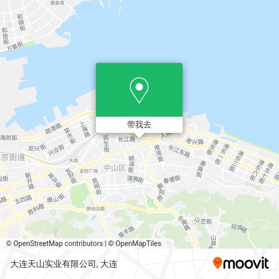 大连天山实业有限公司地图