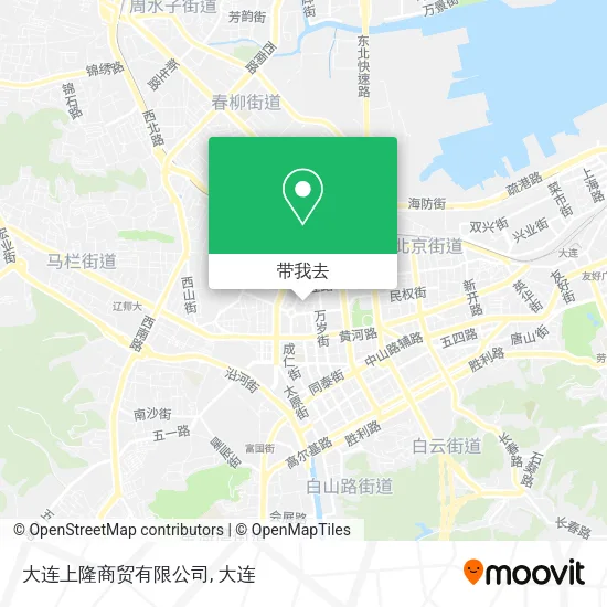 大连上隆商贸有限公司地图