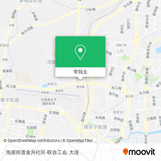 泡崖街道金兴社区-联合工会地图