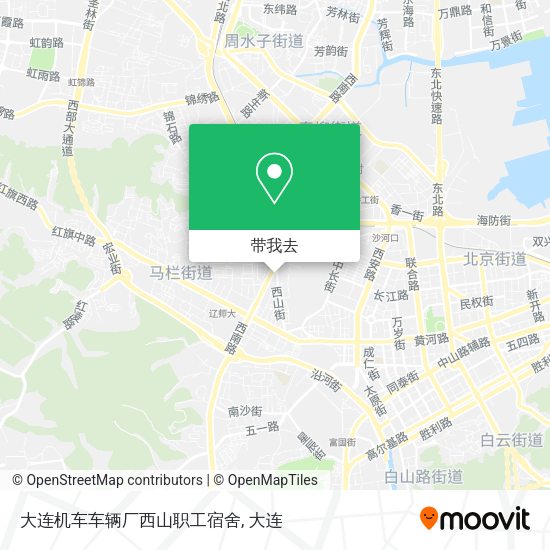 大连机车车辆厂西山职工宿舍地图