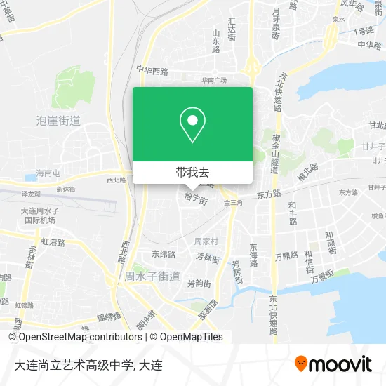大连尚立艺术高级中学地图