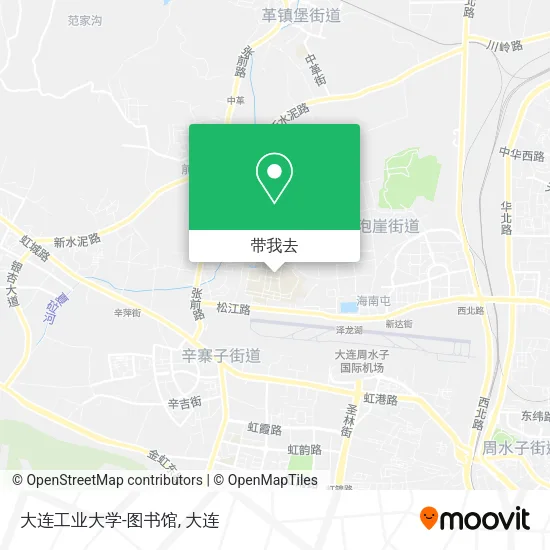 大连工业大学-图书馆地图