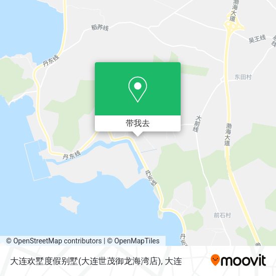 大连欢墅度假别墅(大连世茂御龙海湾店)地图