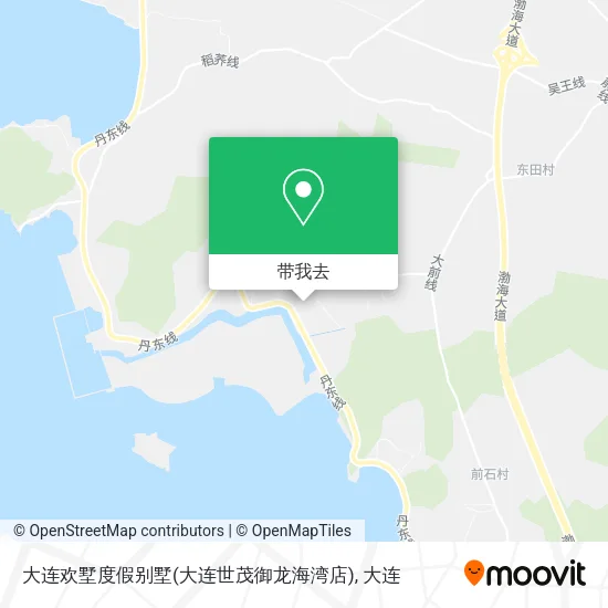 大连欢墅度假别墅(大连世茂御龙海湾店)地图