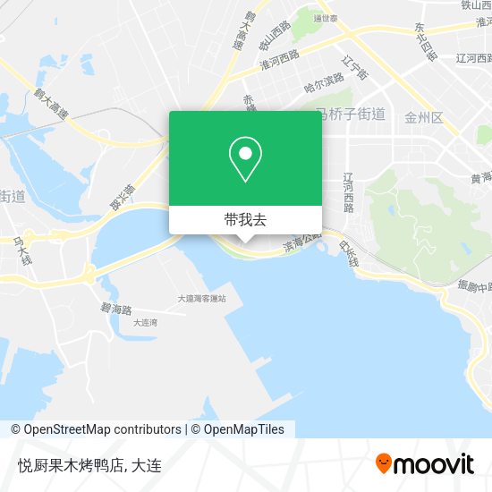 悦厨果木烤鸭店地图