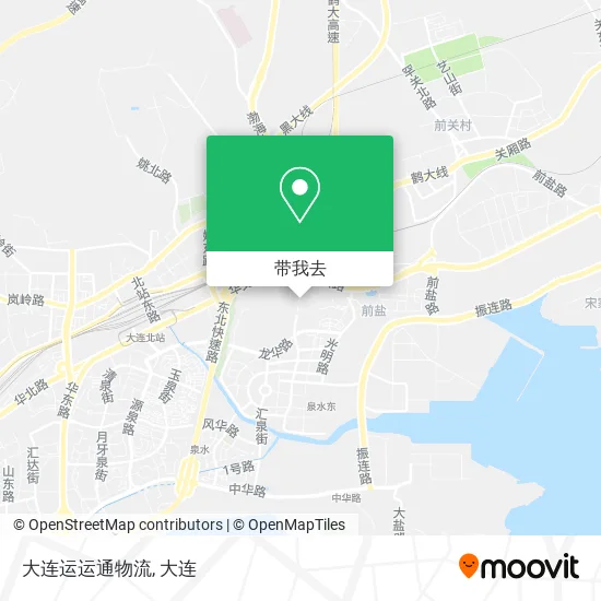 大连运运通物流地图
