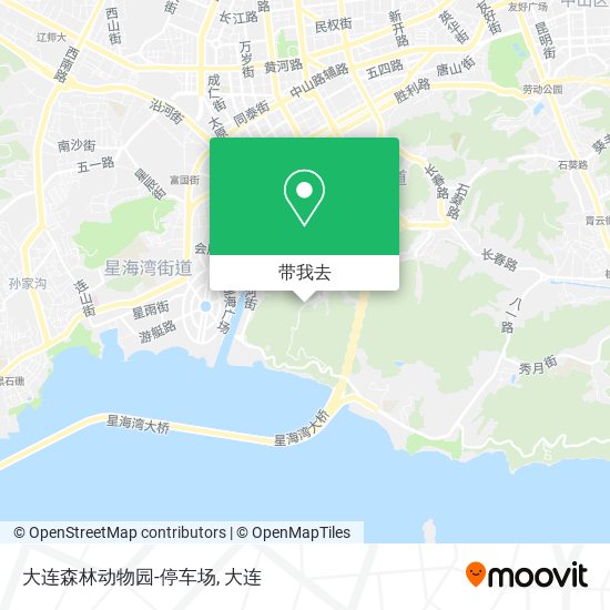大连森林动物园-停车场地图