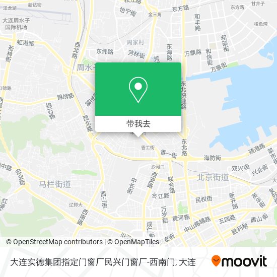 大连实德集团指定门窗厂民兴门窗厂-西南门地图