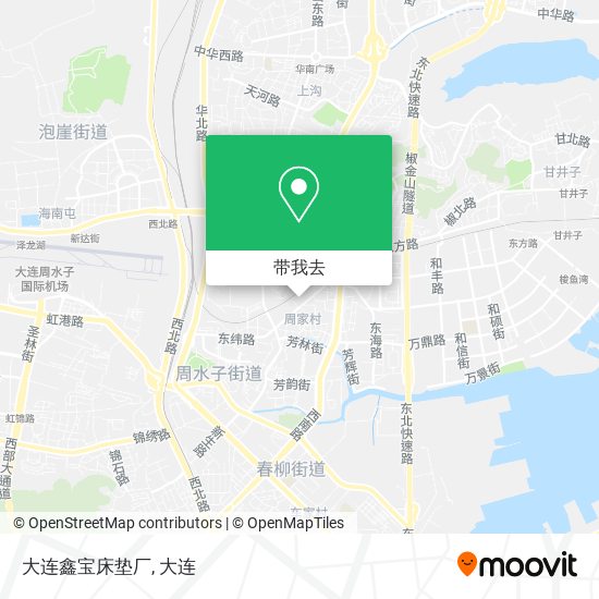 大连鑫宝床垫厂地图