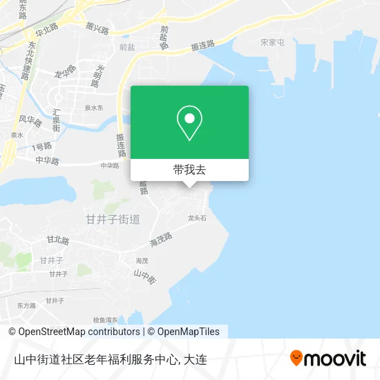 山中街道社区老年福利服务中心地图