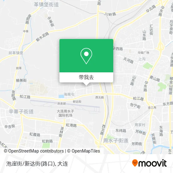 泡崖街/新达街(路口)地图