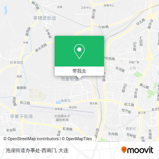 泡崖街道办事处-西南门地图