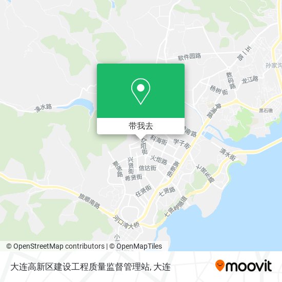 大连高新区建设工程质量监督管理站地图