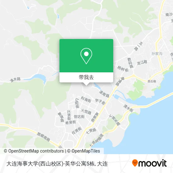 大连海事大学(西山校区)-英华公寓5栋地图