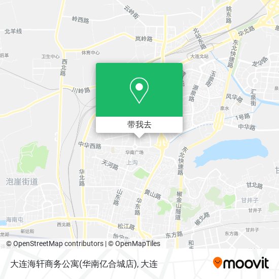 大连海轩商务公寓(华南亿合城店)地图