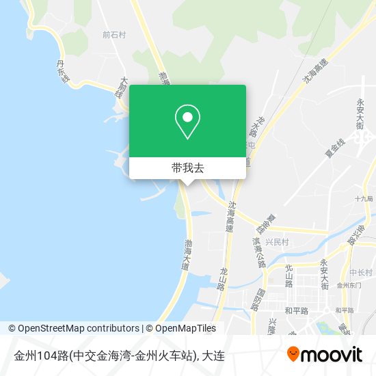 金州104路(中交金海湾-金州火车站)地图