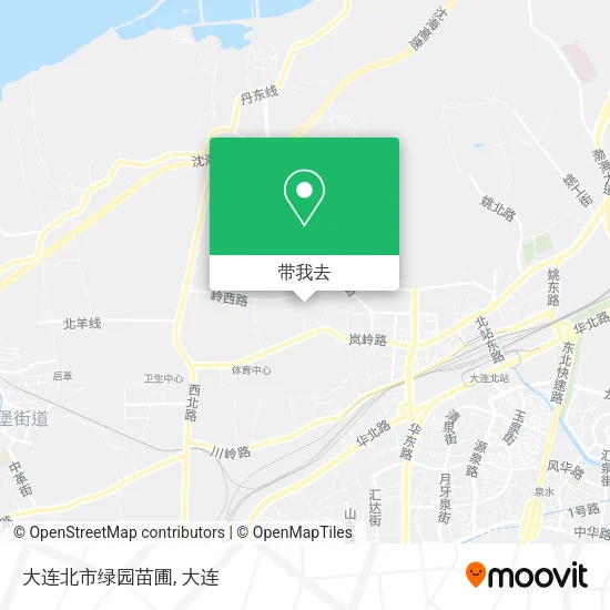 大连北市绿园苗圃地图