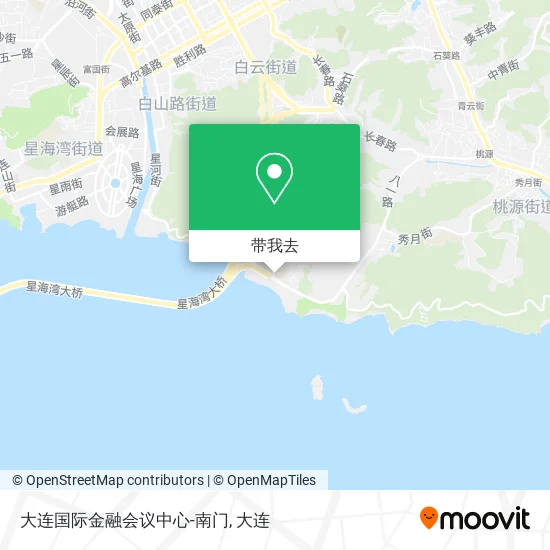 大连国际金融会议中心-南门地图