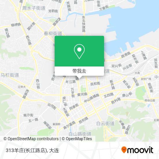 313羊庄(长江路店)地图