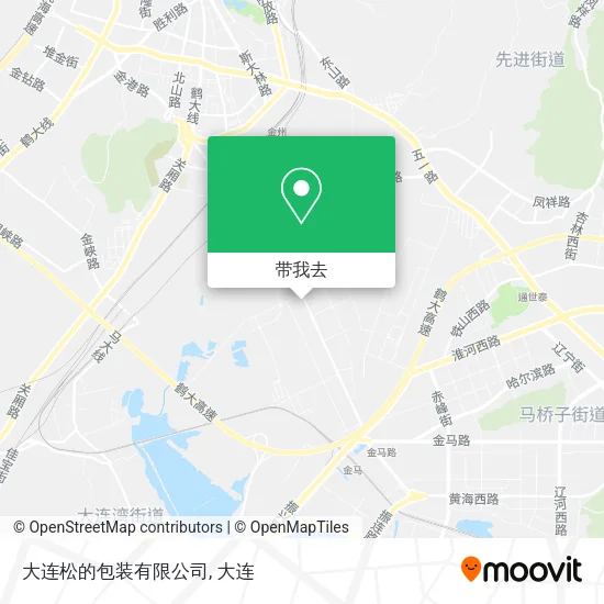 大连松的包装有限公司地图