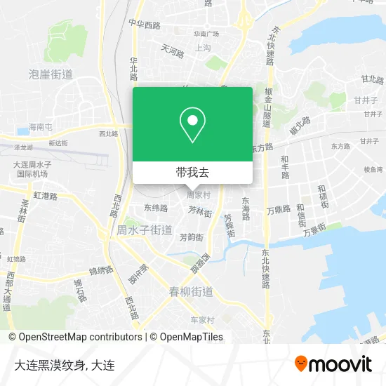 大连黑漠纹身地图