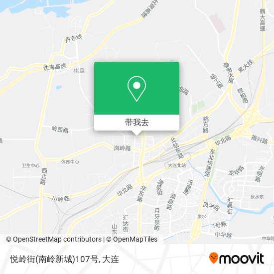 悦岭街(南岭新城)107号地图