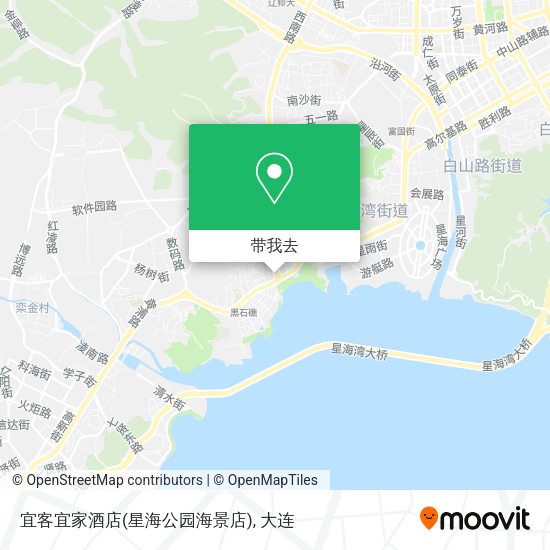 宜客宜家酒店(星海公园海景店)地图