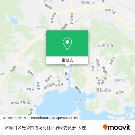 旅顺口区光荣街道龙河社区居民委员会地图