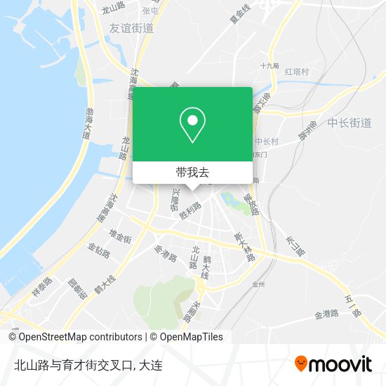 北山路与育才街交叉口地图